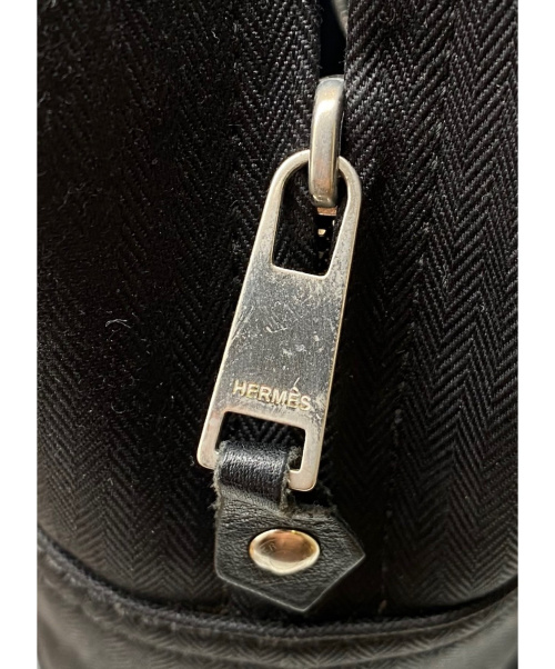 HERMES（エルメス）HERMES (エルメス) アカプルコ サックアド ブラック サイズ:- アカプルコ キャンバス×レザー ■の古着・服飾アイテム
