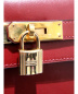 中古・古着 HERMES (エルメス) ケリーバッグ ルージュ サイズ:28 ケリー28 外縫い ボックスカーフ □C：498000円