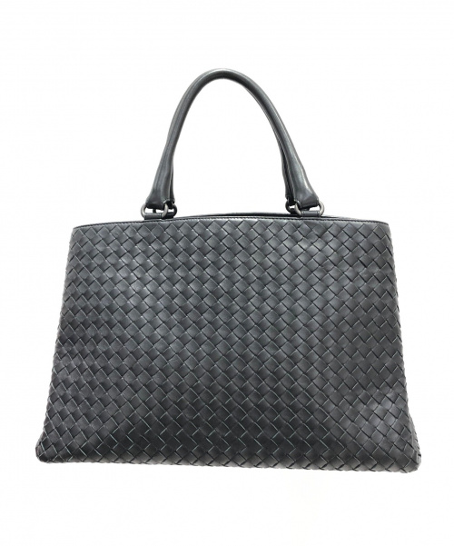 BOTTEGA VENETA（ボッテガベネタ）BOTTEGA VENETA (ボッテガヴェネタ) トートバッグ ブラック イントレチャートの古着・服飾アイテム