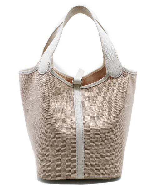 HERMES（エルメス）HERMES (エルメス) ピコタンロックMM ホワイト サイズ:MM ピコタンMM □Hの古着・服飾アイテム