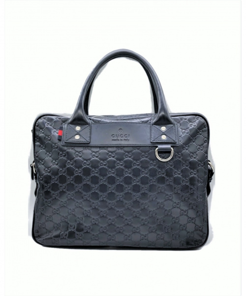 GUCCI（グッチ）GUCCI (グッチ) グッチシマ 2WAYブリーフケース ネイビー サイズ:- グッチシマ 328937 レザー 525040の古着・服飾アイテム