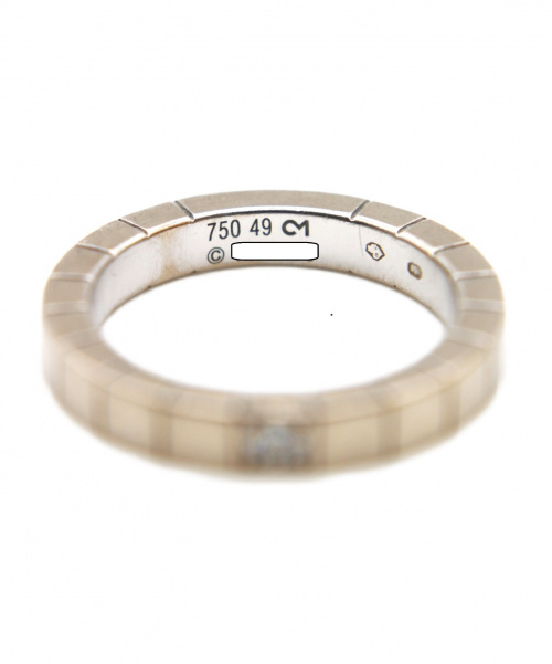 Cartier（カルティエ）Cartier (カルティエ) ラニエール1Pダイヤモンドリング サイズ:49 K18WG 5.9g ダイヤモンドの古着・服飾アイテム