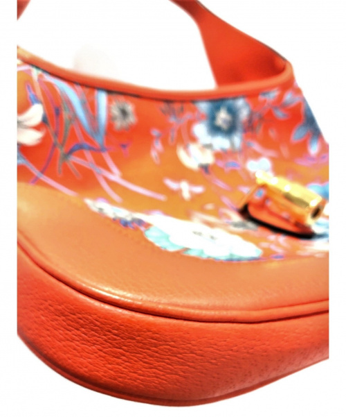 GUCCI（グッチ）GUCCI (グッチ) ジャッキー フローラプリント オレンジ サイズ:- 550152 フローラプリント 日本限定品の古着・服飾アイテム