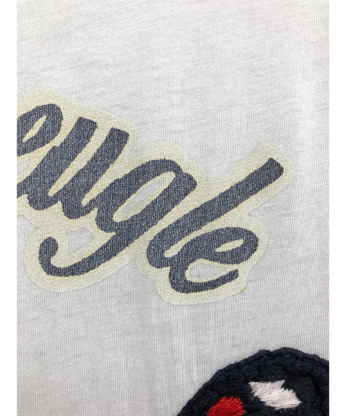 GUCCI（グッチ）GUCCI (グッチ) バタフライ刺繍Tシャツ ホワイト サイズ:Mの古着・服飾アイテム