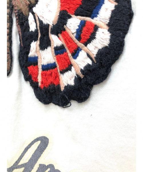 GUCCI（グッチ）GUCCI (グッチ) バタフライ刺繍Tシャツ ホワイト サイズ:Mの古着・服飾アイテム