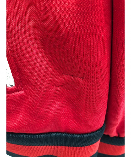 GUCCI（グッチ）GUCCI (グッチ) エンブロイダリーテクニカルジャージージャケット レッド サイズ:Mの古着・服飾アイテム