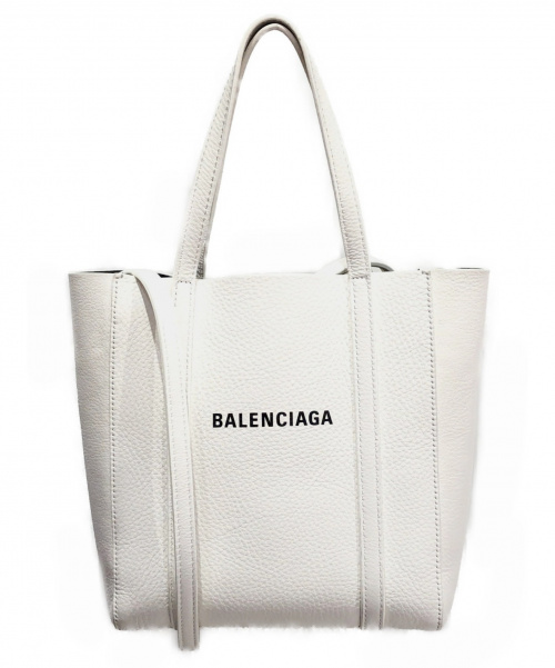 BALENCIAGA（バレンシアガ）BALENCIAGA (バレンシアガ) エブリディ トート ホワイト サイズ:XXS レザーの古着・服飾アイテム