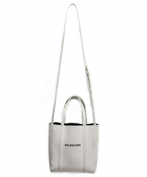 BALENCIAGA（バレンシアガ）BALENCIAGA (バレンシアガ) エブリディ トート ホワイト サイズ:XXS レザーの古着・服飾アイテム