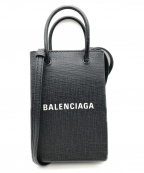 BALENCIAGAバレンシアガ）の古着「ショッピング フォン ホルダーバッグ」｜ブラック