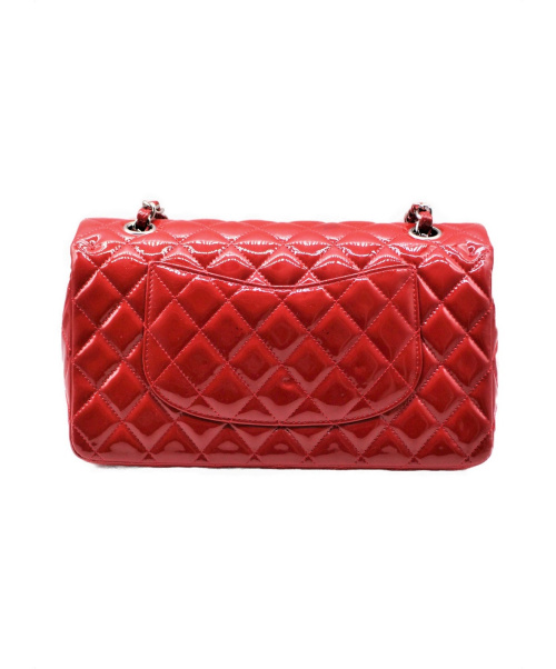 CHANEL（シャネル）CHANEL (シャネル) Wフラップチェーンショルダーバッグ レッド サイズ:- マトラッセ エナメル 14419116の古着・服飾アイテム