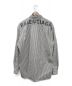 BALENCIAGA（バレンシアガ）の古着「バックロゴボタンダウンシャツ」｜ブラック×ホワイト