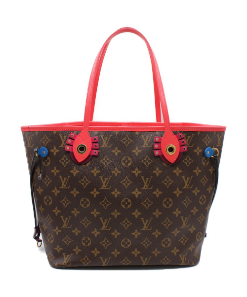 LOUIS VUITTON（ルイ ヴィトン）LOUIS VUITTON (ルイヴィトン) ネヴァーフルMM トーテム ブラウン×ピンク サイズ:MM モノグラム M41663 CA3115の古着・服飾アイテム