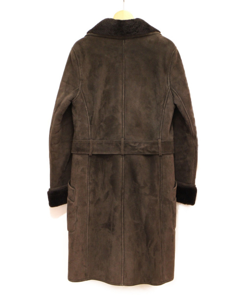 LOEWE（ロエベ）LOEWE (ロエベ) ムートンコート ブラウン サイズ:38 冬物 ムートンの古着・服飾アイテム