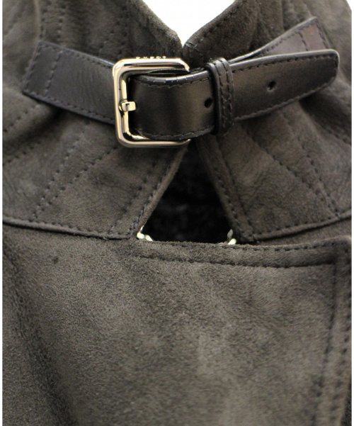 LOEWE（ロエベ）LOEWE (ロエベ) ムートンコート ブラウン サイズ:38 冬物 ムートンの古着・服飾アイテム
