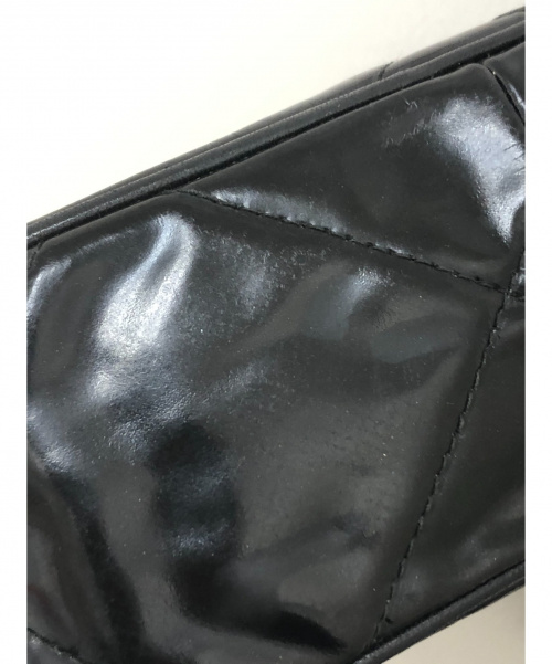 CHANEL（シャネル）CHANEL (シャネル) マトラッセ エナメルチェーンショルダーバッグ ブラック サイズ:- エナメル 0873765の古着・服飾アイテム