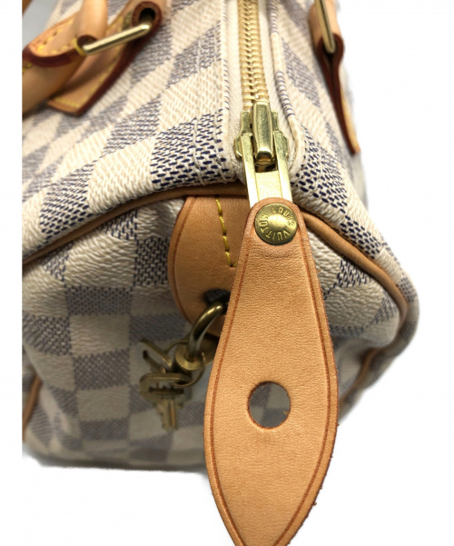 LOUIS VUITTON（ルイ ヴィトン）LOUIS VUITTON (ルイヴィトン) スピーディ25 ホワイト サイズ:25 ダミエ・アズール N41534の古着・服飾アイテム
