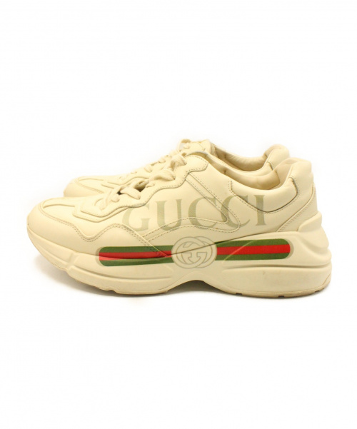 GUCCI（グッチ）GUCCI (グッチ) RHYTON アイボリー サイズ:7.5の古着・服飾アイテム