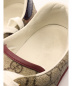 中古・古着 GUCCI (グッチ) ウェブラインGGスニーカー ベージュ サイズ:8 1/2：39800円