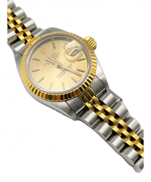 ROLEX（ロレックス）ROLEX (ロレックス) デイトジャスト69173 サイズ:26mm 69173 フルーテッド　SS×YGの古着・服飾アイテム