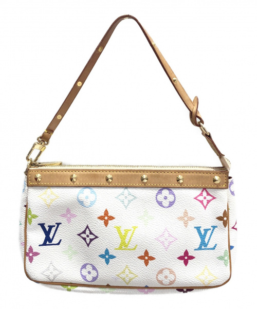 LOUIS VUITTON（ルイ ヴィトン）LOUIS VUITTON (ルイヴィトン) ポシェット・アクセソワール ホワイト サイズ:- モノグラム・マルチカラー M92649の古着・服飾アイテム