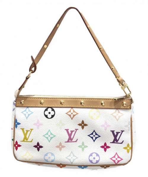 LOUIS VUITTON（ルイ ヴィトン）LOUIS VUITTON (ルイヴィトン) ポシェット・アクセソワール ホワイト サイズ:- モノグラム・マルチカラー M92649の古着・服飾アイテム