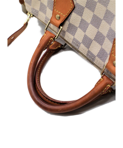 LOUIS VUITTON（ルイ ヴィトン）LOUIS VUITTON (ルイヴィトン) ダミエ アズール スピーディ30 ホワイト サイズ:30 ダミエ・アズール N41533 DU0048の古着・服飾アイテム