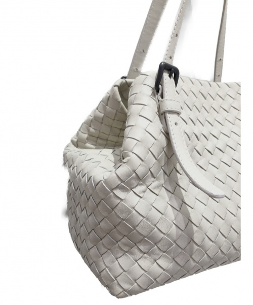 BOTTEGA VENETA（ボッテガベネタ）BOTTEGA VENETA (ボッテガヴェネタ) トートバッグ ホワイト サイズ:- イントレチャート ナッパレザーの古着・服飾アイテム
