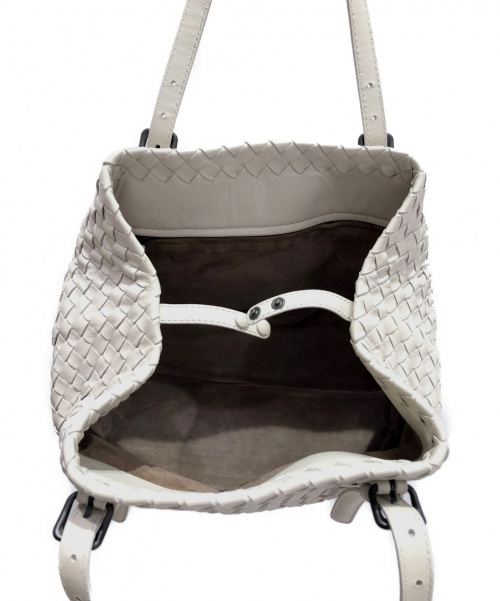 BOTTEGA VENETA（ボッテガベネタ）BOTTEGA VENETA (ボッテガヴェネタ) トートバッグ ホワイト サイズ:- イントレチャート ナッパレザーの古着・服飾アイテム