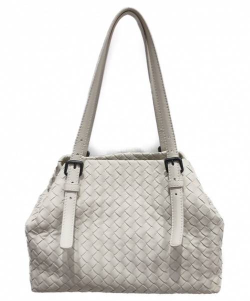 BOTTEGA VENETA（ボッテガベネタ）BOTTEGA VENETA (ボッテガヴェネタ) トートバッグ ホワイト サイズ:- イントレチャート ナッパレザーの古着・服飾アイテム