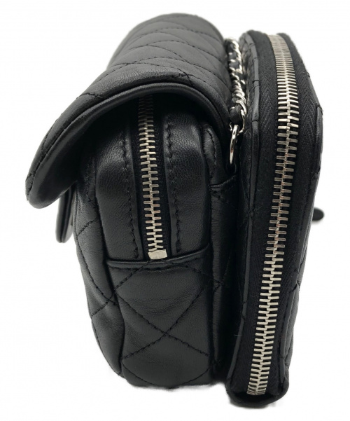 CHANEL（シャネル）CHANEL (シャネル) ココマークチェーンウォレット ブラック サイズ:- ラムスキンの古着・服飾アイテム