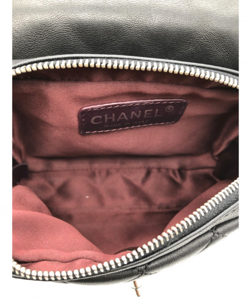 CHANEL（シャネル）CHANEL (シャネル) ココマークチェーンウォレット ブラック サイズ:- ラムスキンの古着・服飾アイテム