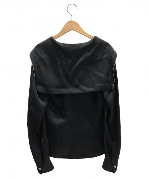 CHANEL（シャネル）CHANEL (シャネル) セーラーカラーシャツ ブラック サイズ:34の古着・服飾アイテム