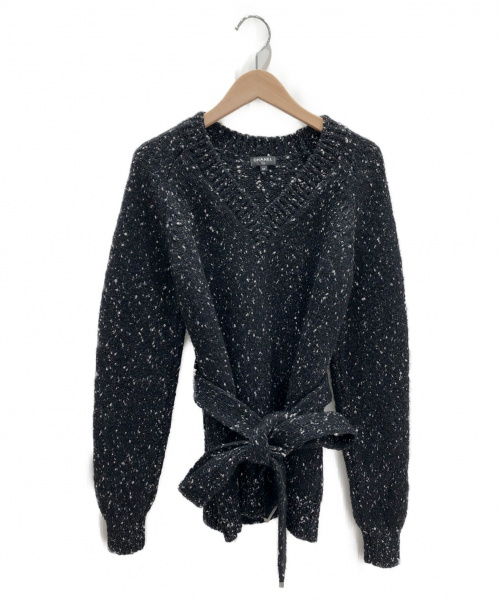 CHANEL（シャネル）CHANEL (シャネル) Vネックニット ブラック サイズ:34の古着・服飾アイテム