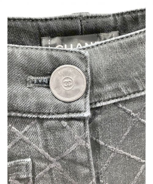 CHANEL（シャネル）CHANEL (シャネル) デニムパンツ ブラック サイズ:34の古着・服飾アイテム