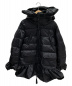 MONCLER (モンクレール) フリルダウンジャケット ブラック SERRE：69800円