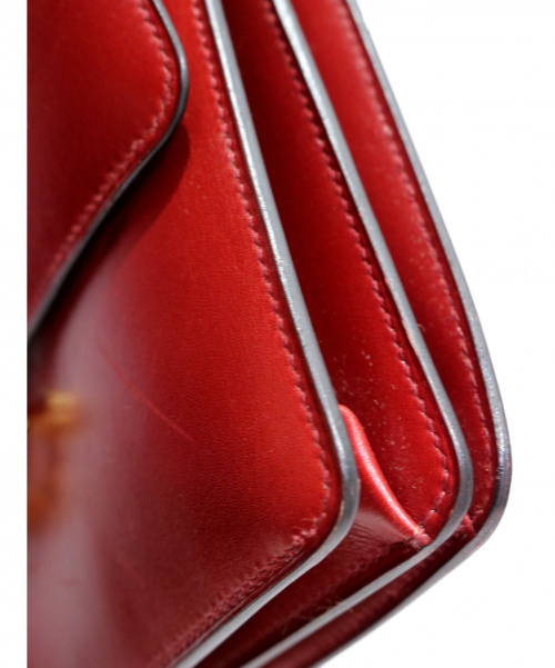 HERMES（エルメス）HERMES (エルメス) ヴィンテージショルダーバッグ ボルドー サイズ:- ボックスカーフ　〇Wの古着・服飾アイテム