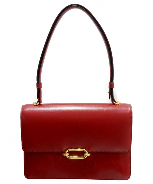 HERMES（エルメス）HERMES (エルメス) ヴィンテージショルダーバッグ ボルドー サイズ:- ボックスカーフ　〇Wの古着・服飾アイテム