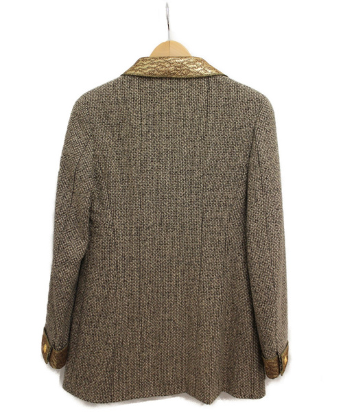 CHANEL（シャネル）CHANEL (シャネル) ツイードセットアップ ブラウン サイズ:36の古着・服飾アイテム