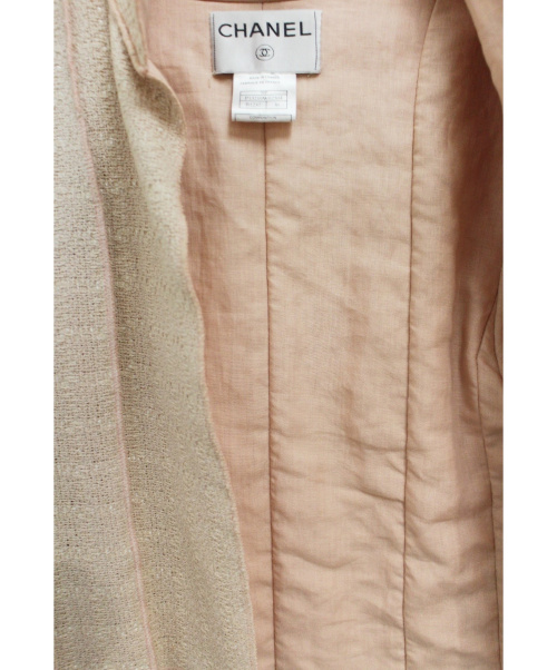 CHANEL（シャネル）CHANEL (シャネル) コットンツイードセットアップ ピンク サイズ:36の古着・服飾アイテム
