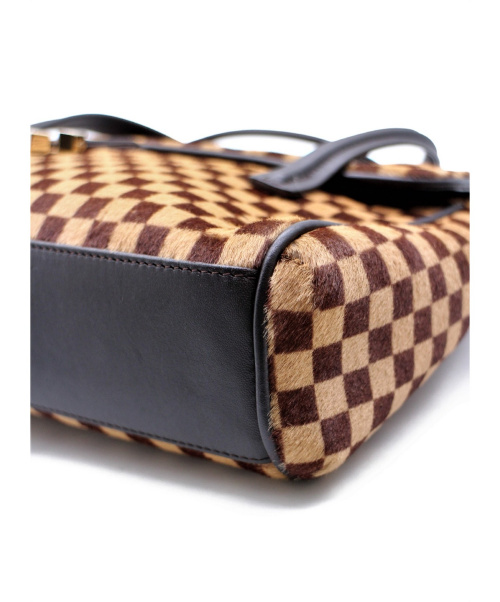 LOUIS VUITTON（ルイ ヴィトン）LOUIS VUITTON (ルイ・ヴィトン) ライオン ブラウン×ベージュ サイズ:- ダミエ・ソバージュ M92131 ハラコ CE0032の古着・服飾アイテム