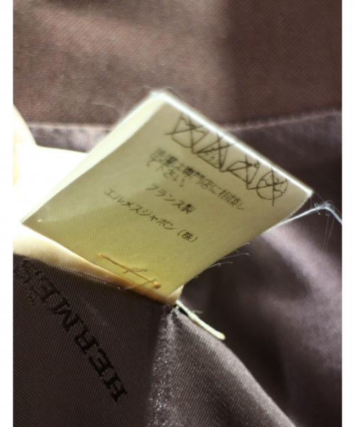 HERMES（エルメス）HERMES (エルメス) ジップコート ブラウン サイズ:48の古着・服飾アイテム