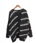 BALENCIAGA (バレンシアガ) ロゴジャガードクルーネックニット ブラック サイズ:Ｌ：62800円