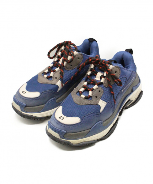 BALENCIAGA（バレンシアガ）BALENCIAGA (バレンシアガ) triple S ブルー サイズ:41の古着・服飾アイテム