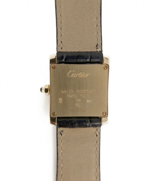 Cartier（カルティエ）Cartier (カルティエ) タンクフランセーズSM ホワイト サイズ:SM  Ｗ5000256 クォーツ ベルト非純正 K18YGの古着・服飾アイテム