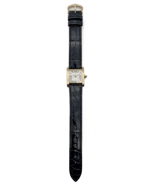 Cartier（カルティエ）Cartier (カルティエ) タンクフランセーズSM ホワイト サイズ:SM  Ｗ5000256 クォーツ ベルト非純正 K18YGの古着・服飾アイテム