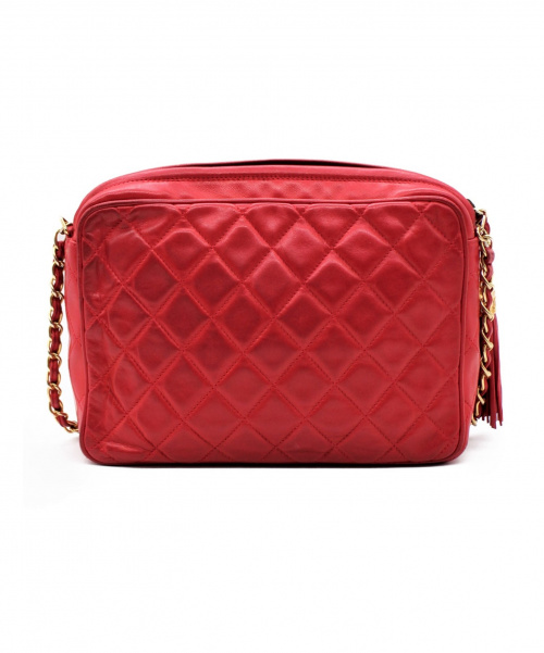 CHANEL（シャネル）CHANEL (シャネル) フリンジショルダーバッグ レッド サイズ:- 0531435の古着・服飾アイテム