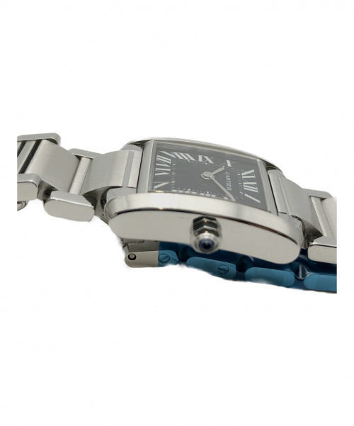 Cartier（カルティエ）Cartier (カルティエ) タンクフランセーズSM ブラック サイズ:SM  W51026Q3 クォーツ ステンレススチールの古着・服飾アイテム