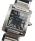Cartier (カルティエ) タンクフランセーズSM ブラック サイズ:SM  W51026Q3 クォーツ ステンレススチール：168000円