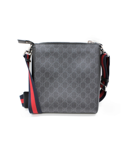 GUCCI（グッチ）GUCCI (グッチ) GGスプリーム スモールメッセンジャーバッグ ブラック サイズ:- GGスプリーム 523599 527066の古着・服飾アイテム