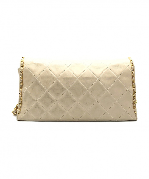 CHANEL（シャネル）CHANEL (シャネル) ヴィンテージチェーンショルダーバッグ アイボリー サイズ:- マトラッセ レザーの古着・服飾アイテム